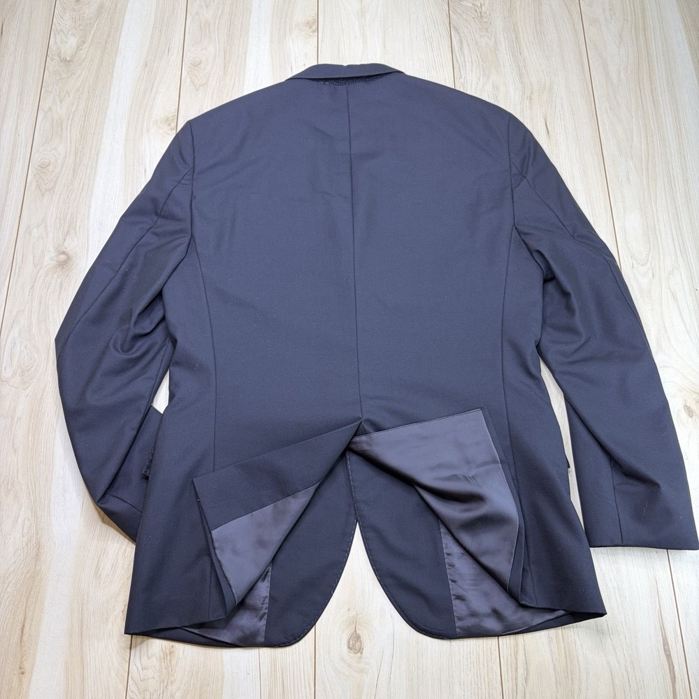 J Crew Ludlow Loro Piana Super 120s Sport Coat Jacket Blue Wool Size 38s - Picture 13 of 16